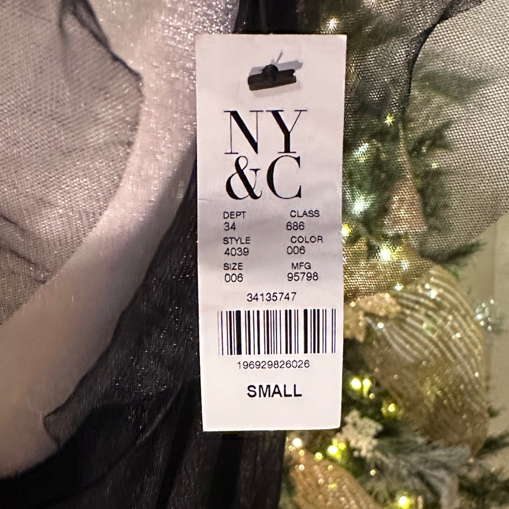 Floral Black Evening Dress by NY & C - Picture 8 of 12